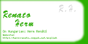 renato herm business card